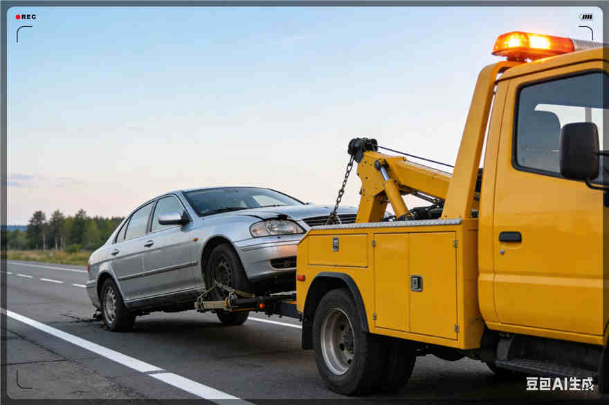 于洪区拖车救援电话【案例】