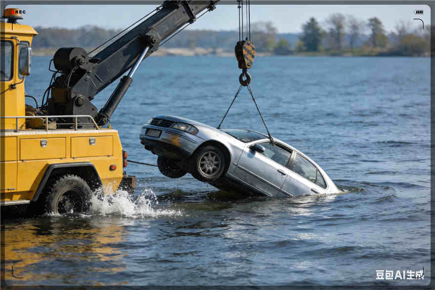 于洪区吊车救援电话【案例】